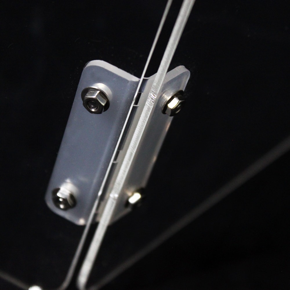 端材工房 卓上屏風 33x60cm 3連 透明 端材工房 卓上屏風 33x60cm 3連 透明