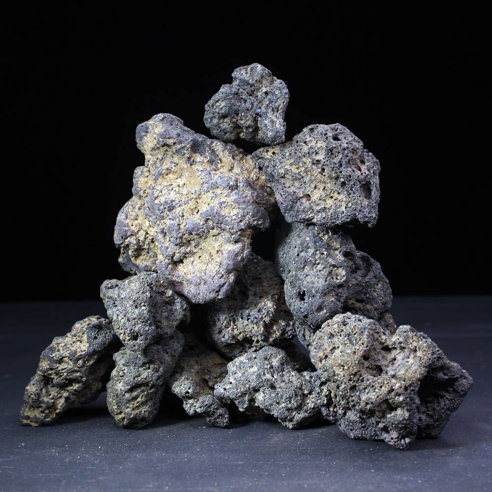 高濾過溶岩K3~12㎝ 1kg黄系