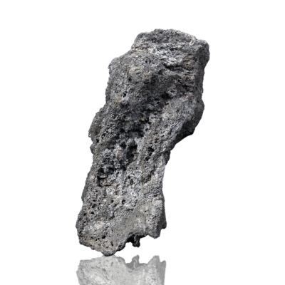 高濾過溶岩 大型溶岩石 L W21cm x D10cm x H8cm 0.7kg 黒系
