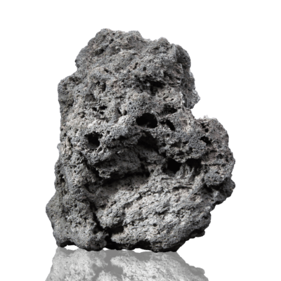 高濾過溶岩 大型溶岩石 L W20cm x D16cm x H9cm 0.9kg 黒系