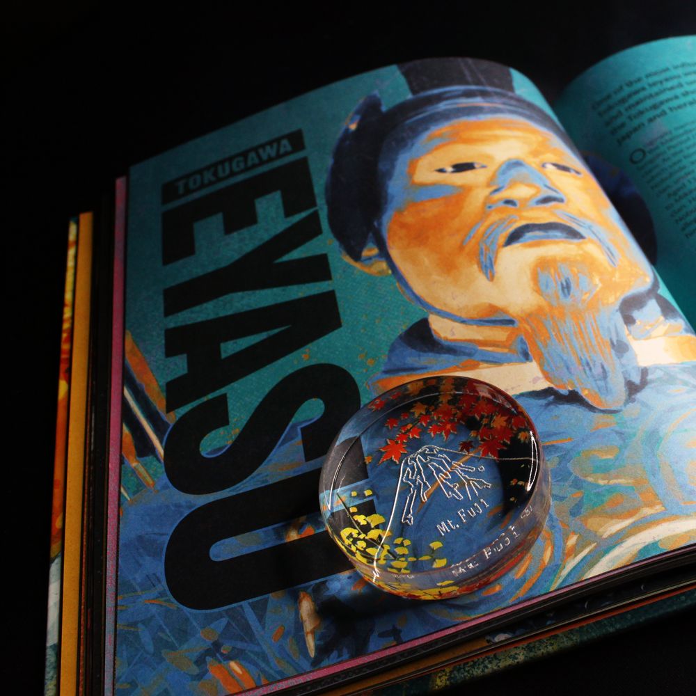 四季富士ペーパーウェイト 秋の紅葉