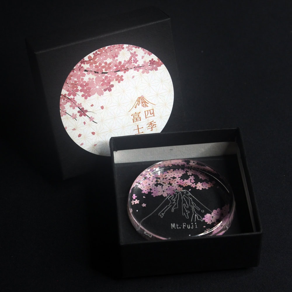 四季富士ペーパーウェイト 春の桜 四季富士ペーパーウェイト 春の桜