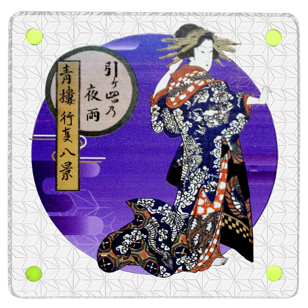 UPEX 浮世絵コースター「青楼行事八景 引々四ツ乃夜雨」
